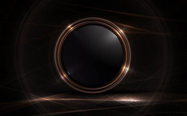 Yuvarlak bir çerçevesi ve donuk kumaş dokusu olan bir resim..