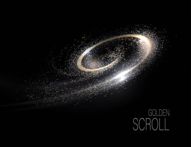 Ayrı bir bileşen, ince, parlak, altın bir süs..