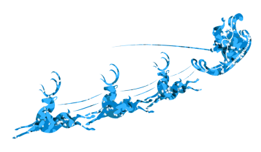 Noel tasarımları için bir unsur. Noel Baba 'nın desenli silüeti ve ren geyiği..