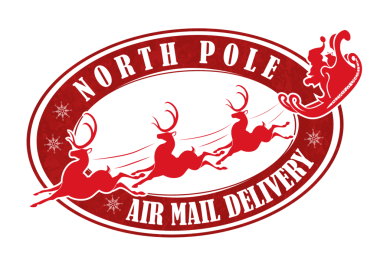 Ayrı bir Noel resmi, neşeli bir Noel Baba 'nın silueti ren geyiğiyle yarışıyor..