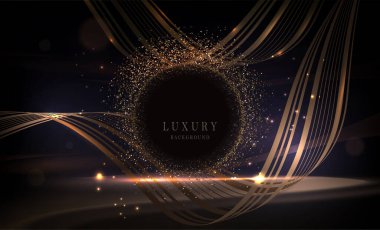 Kurdeleli muhteşem bir resim ve parlak süslemeli yuvarlak bir çerçeve..