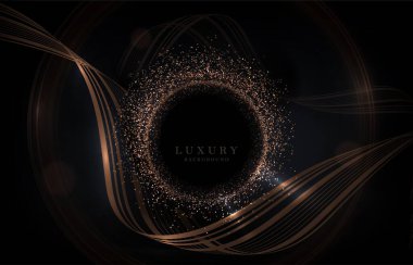 Kurdeleli çarpıcı bir kompozisyon ve parlak süslemeli yuvarlak bir çerçeve..