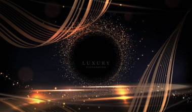 Kurdeleli güzel bir resim ve parlak süslemeli yuvarlak bir çerçeve..