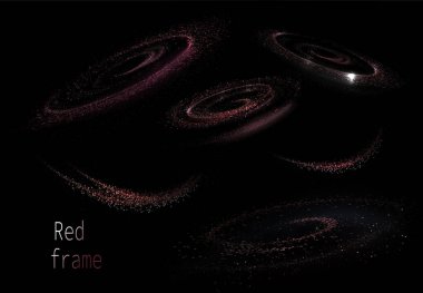 Ayrı bir tasarım elementi, bakır bir girdap kümesidir..