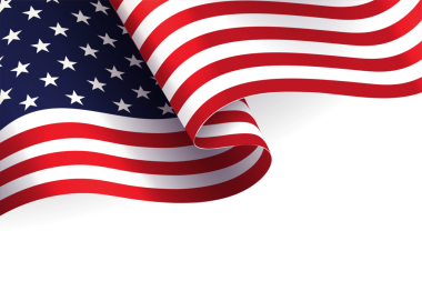 Amerikan bayrağının silüeti, bağımsızlık günü, tasarım elementi.