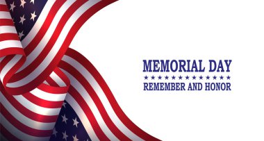 Dalgalı bir Amerikan bayrağının enfes bir kompozisyonu.