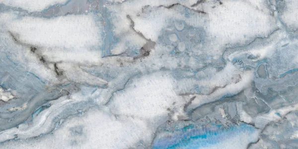 青い抽象的な背景 アクアオニキス大理石のテクスチャ — ストック写真