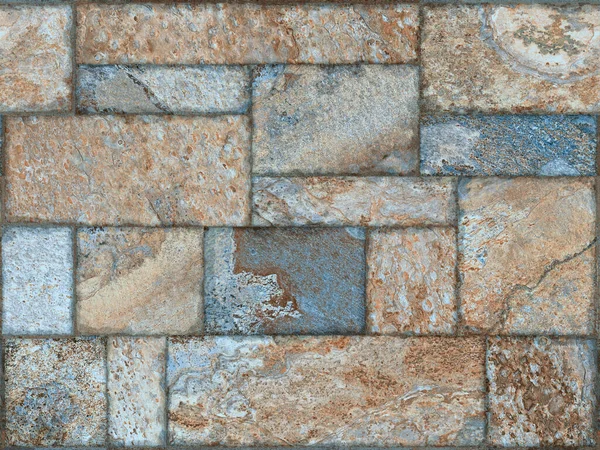 Texture Stone Wall Old Blue Castle Stone Wall Texture Background — Stock Photo, Image
