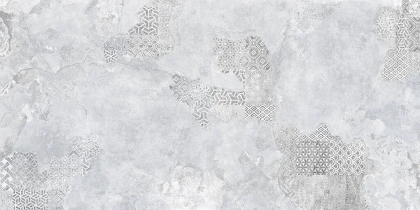 Bílý Retro Vzor Cementovou Texturou Vinobraní Pozadí — Stock fotografie