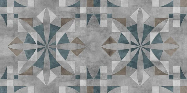 Abstrait Fond Géométrique Rétro Design Moderne Papier Peint Texture Ciment — Photo