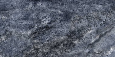 Siyah ve mavi mermer taş zemin, fosil doku