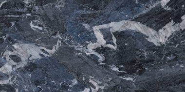 Mavi doğal mermer taş dokusu, parlak dijital seramik yüzey