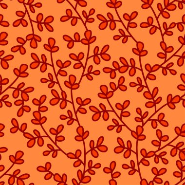 Sonbahar çiçek deseni. Herhangi bir materyale basılabilir: paket, mal, kumaş, ev.