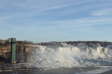 Niagara Falls, Ontario, is a Canadian city at the famous waterfalls of the same name, linked with the U.S. by the Rainbow Bridge. Its site on the Niagara River's western shore overlooks the Horseshoe Falls, the cascades' most expansive section