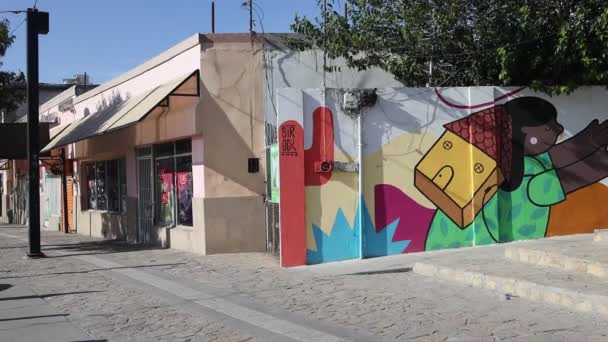 Ciudad Juarez Bir Cadde Yüzlerce Göçmenin Nsani Yardım Tımarhanesi Arama — Stok video