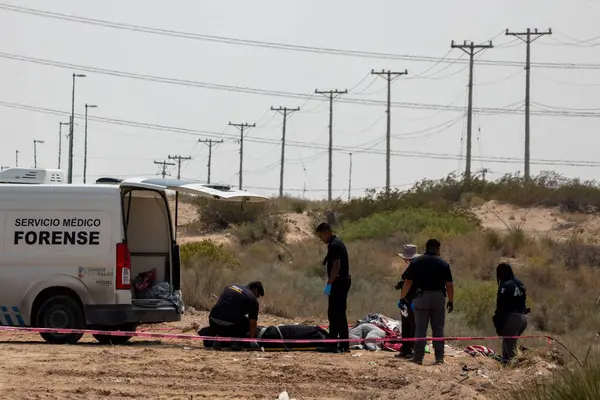 Adli tıp ekibi Ciudad Juarez 'deki bir suç mahallini araştırıyor. Şehir içi şiddetin kol gezdiği bir şehir..