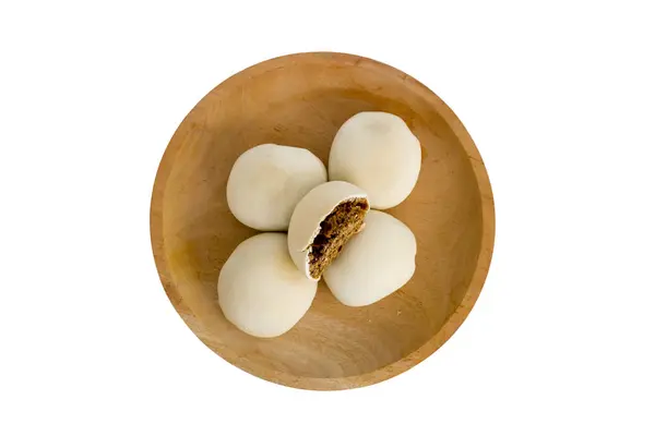 stock image Ndog Bulus is a typical Indonesian snack that is shaped like an endog Egg filled with a sweet and legit sugar mixture.