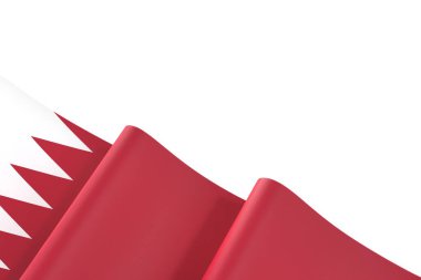Bahreyn Bayrak Tasarım Elemanı Ulusal Kutlamalar ve Olaylar için beyaz bir arkaplanda izole edildi