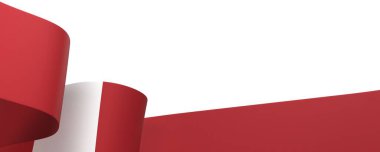 Ulusal Kutlamalar ve Olaylar için Peru Kurdele Tasarım Elemanı beyaz bir arkaplanda izole edildi