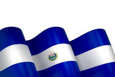 Elsavador Kurdele Tasarım Elemanı Ulusal Kutlamalar ve Olaylar için beyaz bir arkaplanda izole