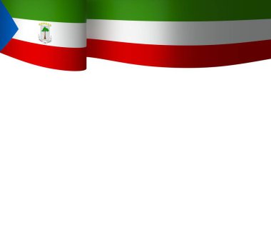 Ekvator Kurdele Tasarım Elemanı Ulusal Kutlamalar ve Olaylar için beyaz bir arkaplanda izole edildi