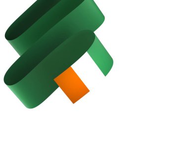 Fildişi Sahil Şeridi Bayrak Tasarım Elemanı Ulusal Kutlamalar ve Olaylar için beyaz bir arkaplanda izole edildi