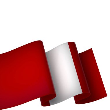 Ulusal Kutlamalar ve Olaylar için Peru Kurdele Tasarım Elemanı beyaz bir arkaplanda izole edildi