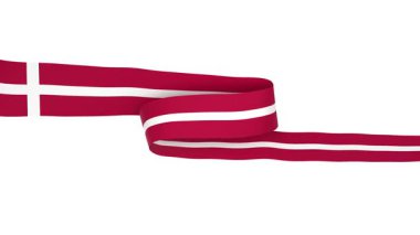 Animasyon Danimarka bayrağı şeffaf bir arka planda rüzgarda sallanıyor. Hareket grafikleri, video düzenleme ve vatansever tasarım projeleri için mükemmel..