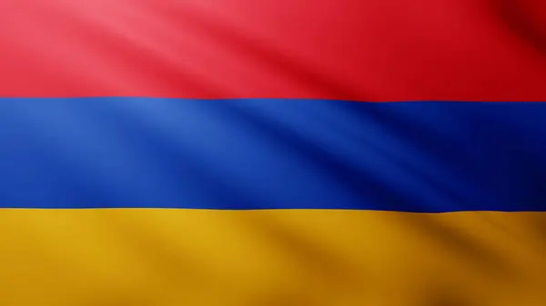 Ermenistan bayrağı sallıyor. Ermenistan 'ın ulusal bayrağı