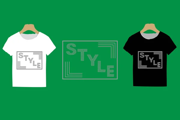 Styl Shirt Design Idealny Dla Każdego Koloru Projektowanie Typograficzne — Wektor stockowy