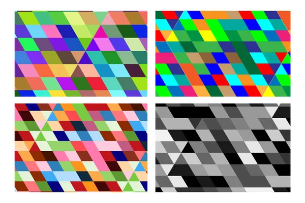 彩色菱形无缝图案 菱形图案背景设计 3D彩色渲染形状 — 图库矢量图片