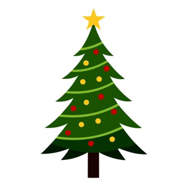 Noel Ağacı Vektör Sanatı İllüstrasyonu - Depo Fotoğraflarında Yüksek Kaliteli Şenlik Tasarımları