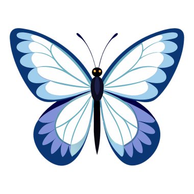 Stunning Butterfly Vector Art Illustrations on White Background clipart