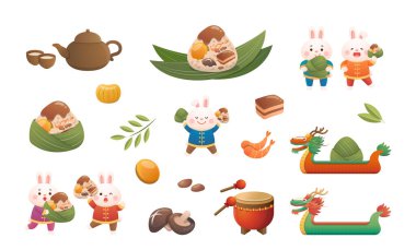 Ejderha Teknesi Festivali, Çin ve Tayvan festivalleri, pirinç köfteleri, tavşanlar ve ejderhalı tekneler, geleneksel kültür.