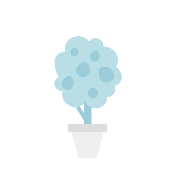 Vecteur Icône Illustration Plante Pot Vert Plante Intérieur Décorative Plante — Image vectorielle