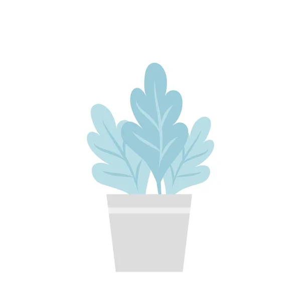 Illustration Icon Vector Green Potted Plants Decorative Houseplants Trendy Plants — Stock Vector