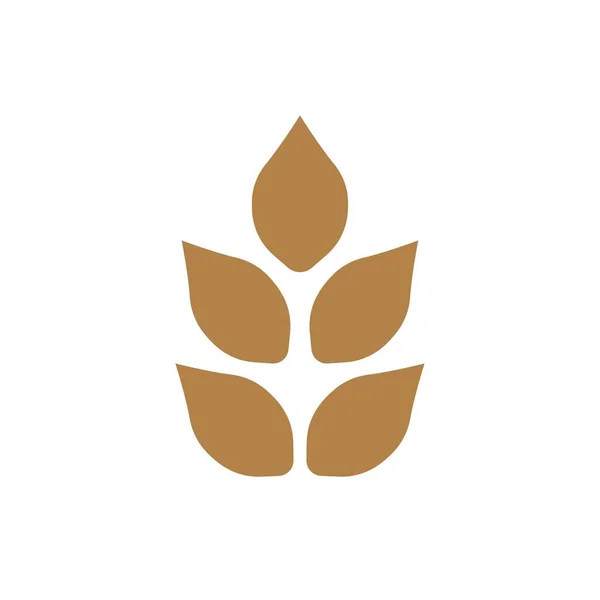 Ikona Ilustracji Ryżu Lub Pszenicy — Wektor stockowy
