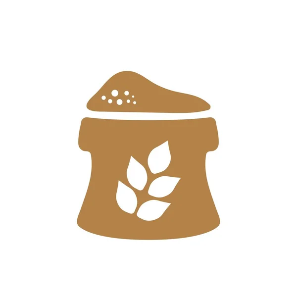 Icon Illustration Bag Flour — Stock Vector