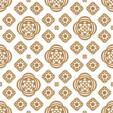 Antik dikişsiz çiçek şekilli totem, duvar kağıdı davetiyesi tekstil tasarım şablonu vektör arkaplan