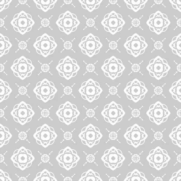 Классический Вне Белый Геометрический Тотем Виноградной Лозы Цветок Фарфора Текстиль — стоковый вектор