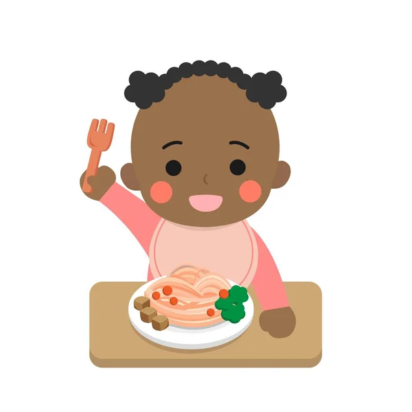 Nouilles Pour Bébés Aliments Nutritifs Pour Bébés Illustration Vectorielle Icône — Image vectorielle