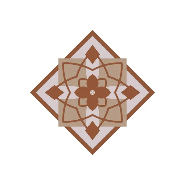 Beautiful Geometric Lace Tile Graphics Icons Pattern Art Cutouts Totem — Stock Vector