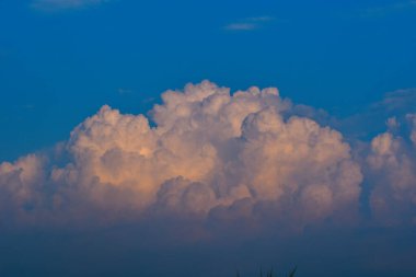Cloudscape in summer at sunrise