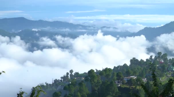 ヒマラヤ山の美しい朝の素晴らしい自然の楽園の景色 Short Short — ストック動画