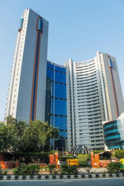 Yeni Delhi Barakhamba Yolu 'ndaki modern gökdelenler