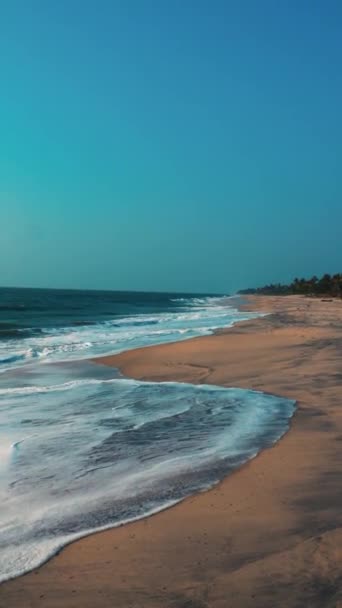 Alappuzha Beach Peppey Kerala India — стоковое видео