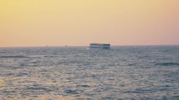 Färja Mellan Kerala Och Andaman Europeiska Arabiska Havet — Stockvideo