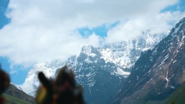Nanda Devi, Himalayalar 'ın çiçek vadisindeki sıradağlarının zirvesinde Ulusal Park Chamoli Uttarakhand