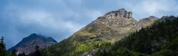 Stock image Snow Capped Nanda Devi and Valley of Flowers National Parks Panorama Photography 