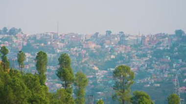 Almora Kumaon İlçe Başkenti Dağ Manzarası Uttarakhand